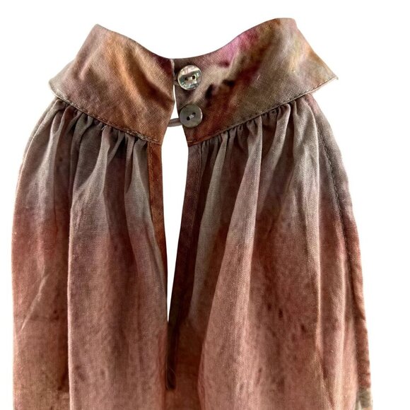 Rachel Zoe NWT Women S Linen Blend Halter Top Tropical Palm Tree Resort Vacation - Picture 5 of 15